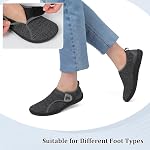 JOINFREE Women’s Barefoot Walking Shoes Adjustable Wide-Toe Casual Sneakers, Zero-Drop Non-Slip Diabetic Shoes, Breathable Comfort for Swollen Feet, Edema & Pregnancy