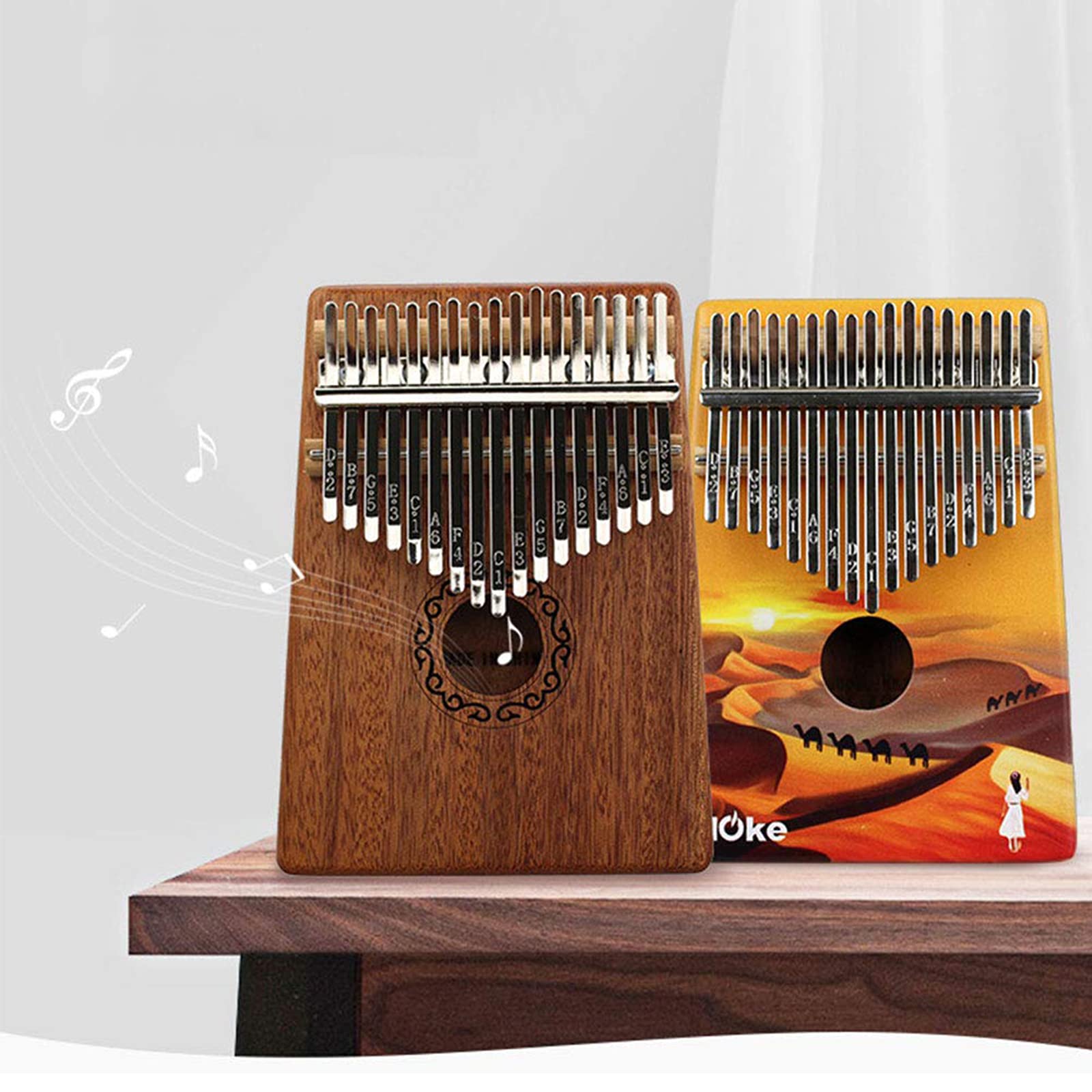 Kalimba Pouce Piano 17 Clés, Karimba Professionnels Convient Aux Enfants Débutants Adultes Cadeau De Noël