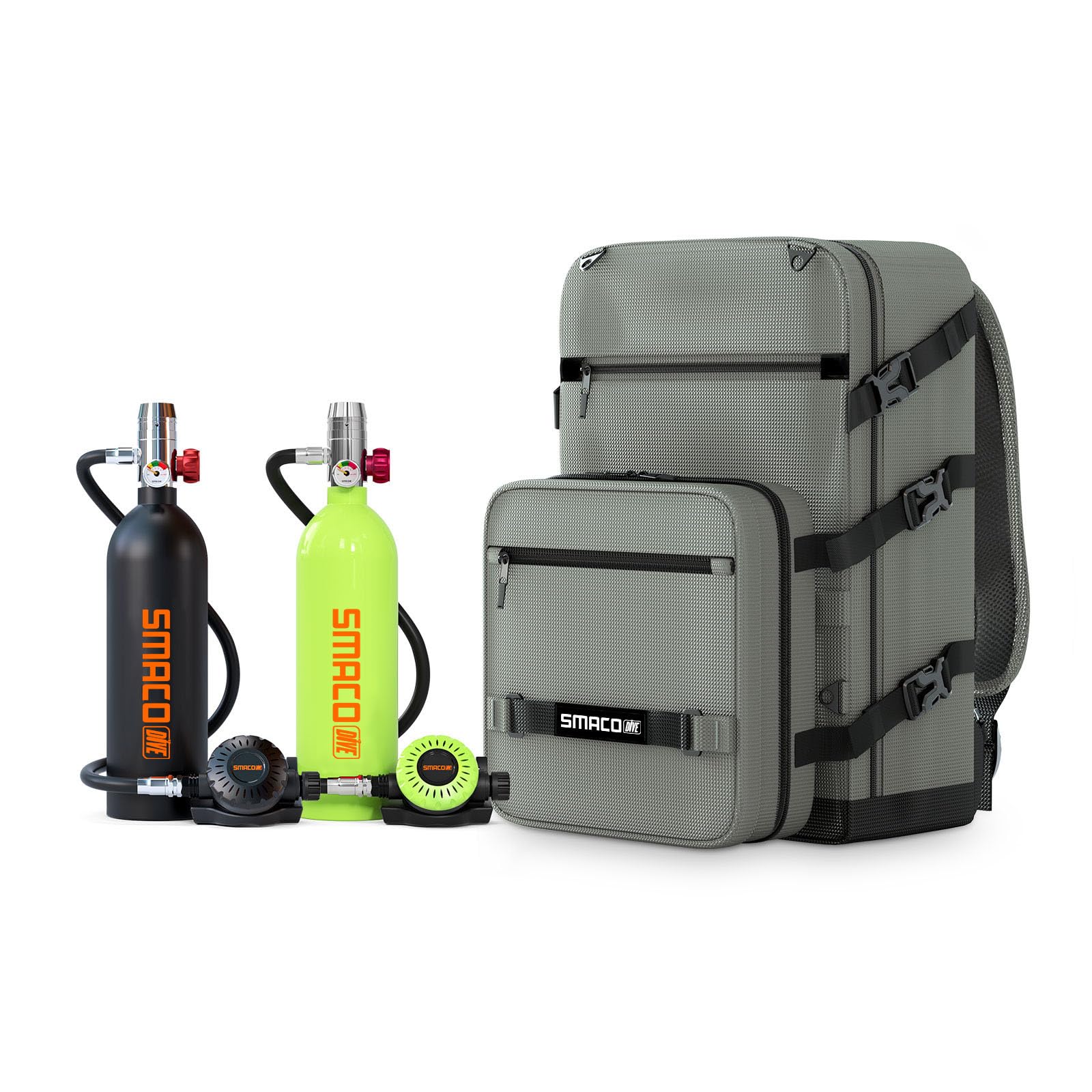 SMACO S400 Plus 1L Mini Scuba Diving Tank for 15-20 Minutes Using Time Lightweight and Portable Diving Set