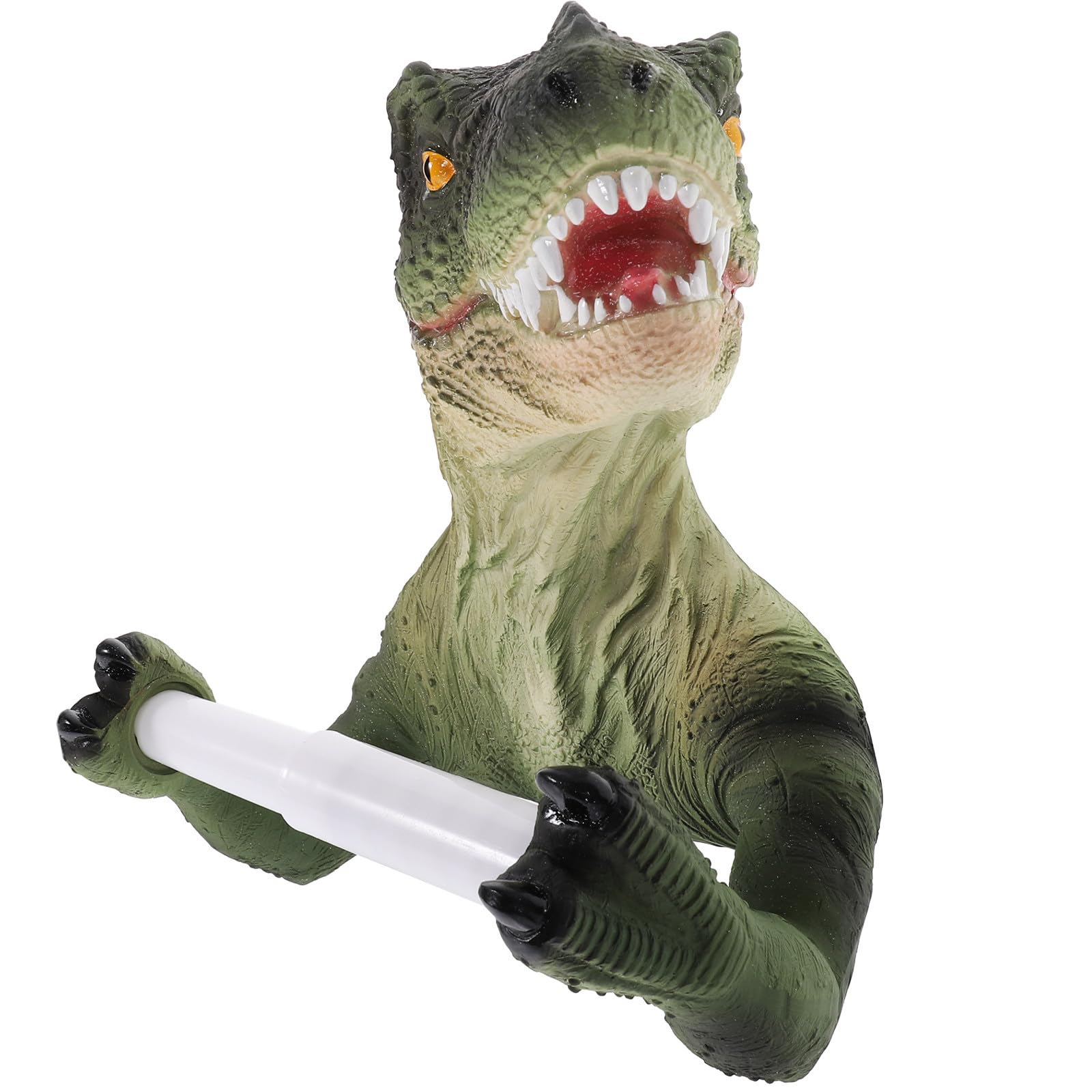 Toilettenpapierhalter im Dinosaurier Stil aus Kunstharz, Selbstklebend