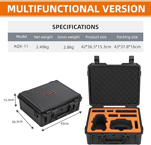 Miniatura 9 de Funda rígida impermeable para DJI AIR 3, funda de transporte rígida para Air 3 DroneFly More Combo, accesorios RC 2RC-N2, resistente y resistente al