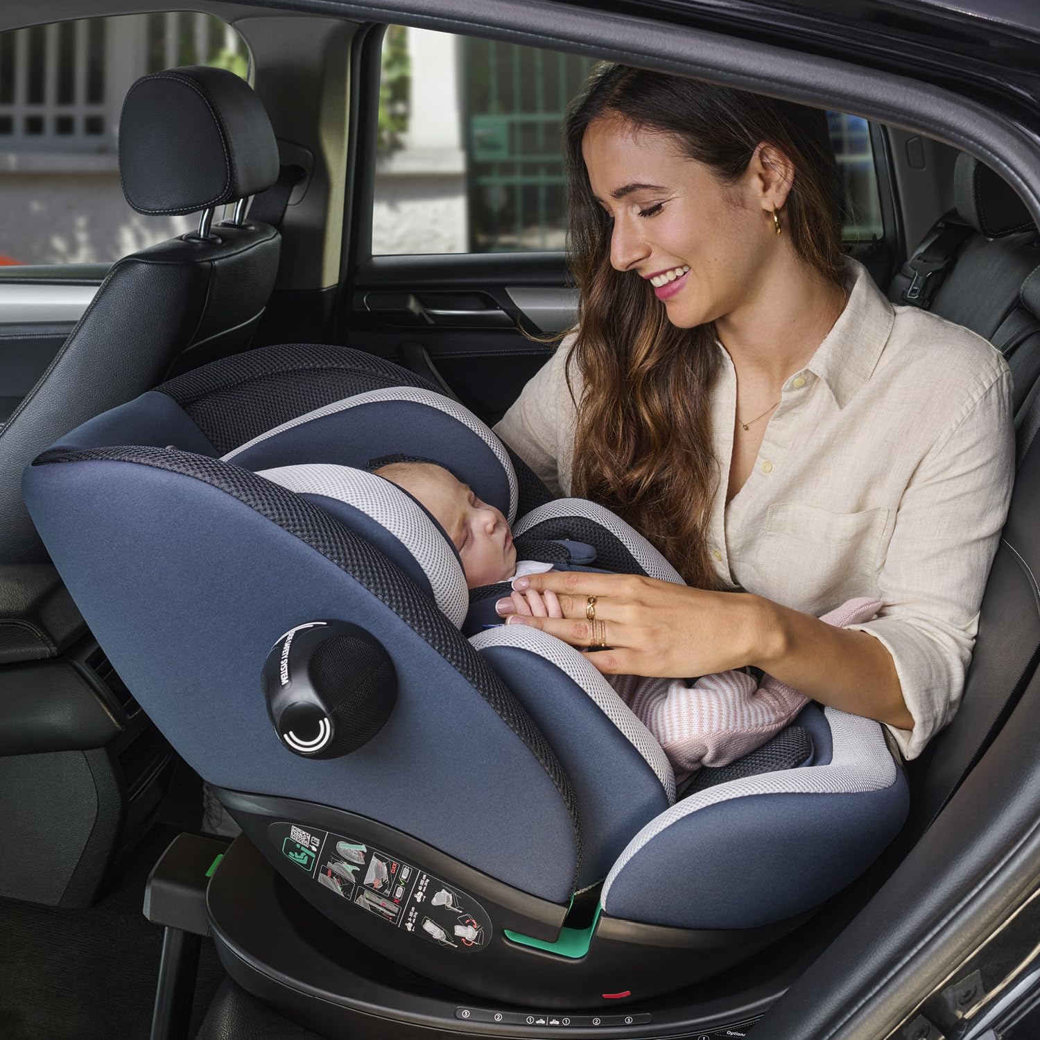 Chicco Everone I-Size, Seggiolino Auto con Base Isofix, Da 0 a 36 Kg, Da 40 a 150 cm, Omologato ECE R129/03, Girevole A 360° E Reclinabile, Gruppo 0+/1/2/3 Da 0 A 12 Anni