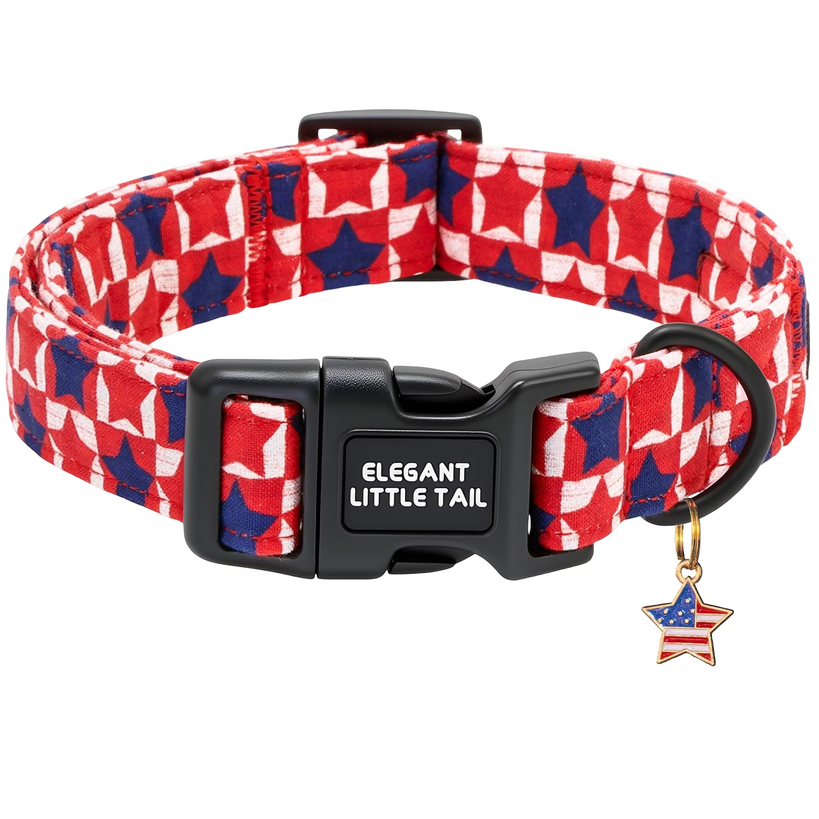 Collier pour chien ajustable avec boucle rapide pour petit chien bleu