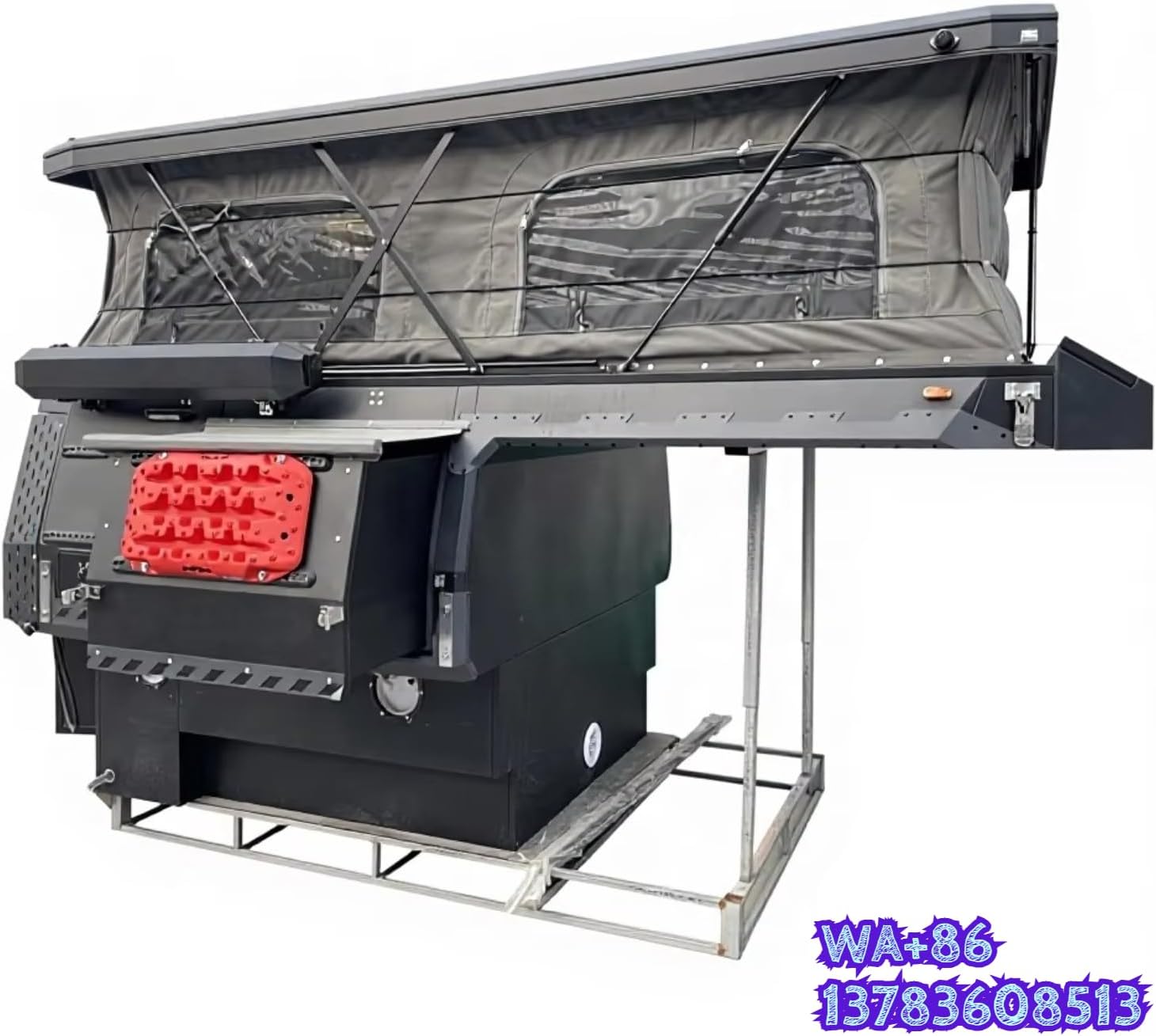 Pickup Truck Camper, Aluminum Pop Up Truck Bed Camper Topper with Insulated RV Cabin and Custom Interior Layout, Off Road Camping, Road Trips and Family Outdoor Travel