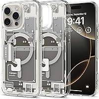 Vista 42 de Spigen - Funda Ultra Hybrid MagFit con impresión digital directa para iPhone 15/14/13, diseño Zero One, color negro, compatible con MagSafe