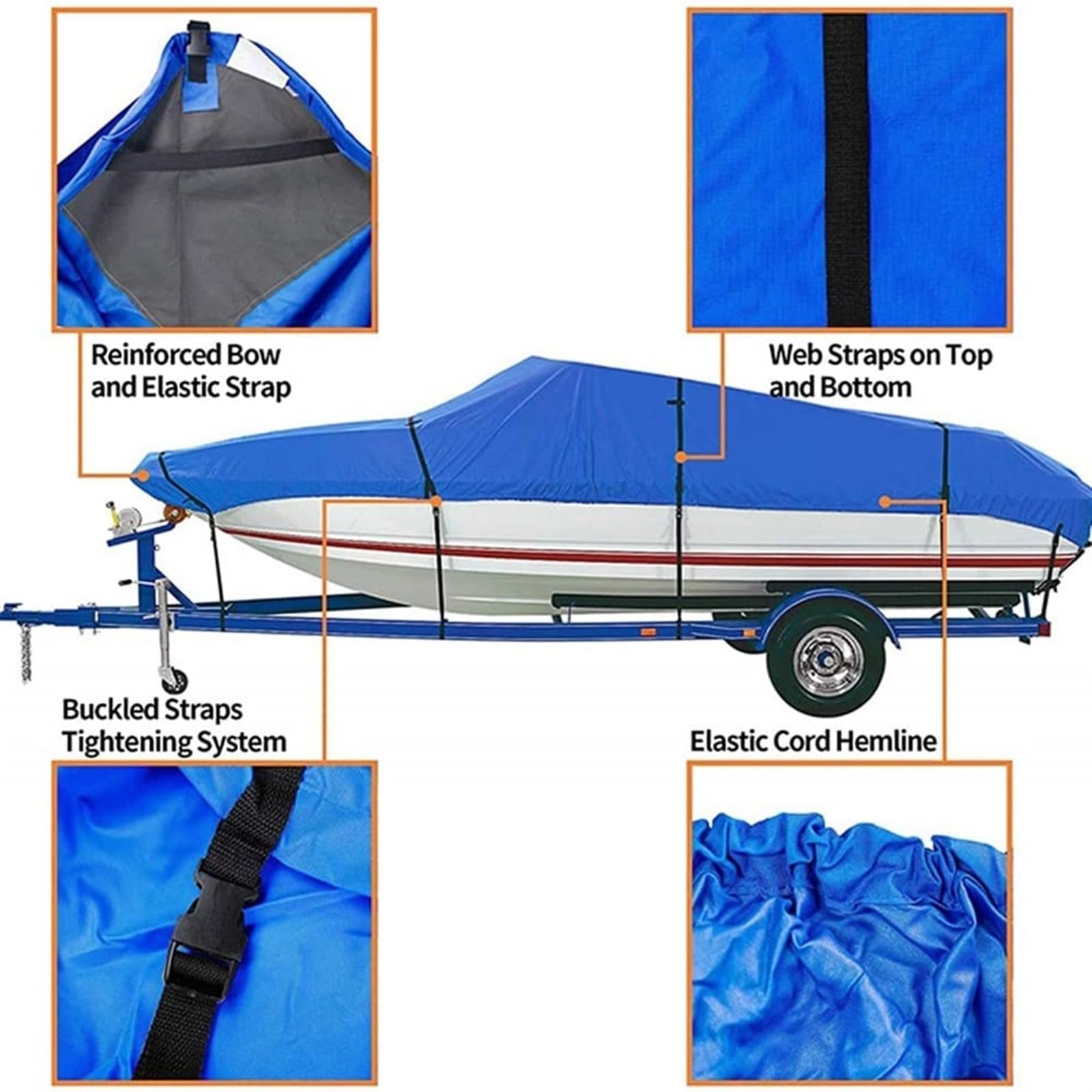 Copertura impermeabile resistente per barche a V Hull Tri