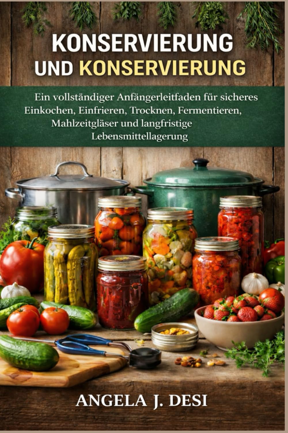 KONSERVIERUNG UND KONSERVIERUNG: Ein vollständiger Anfängerleitfaden für sicheres Einkochen, Einfrieren, Trocknen, Fermentieren, Mahlzeitgläser und langfristige Lebensmittellagerung