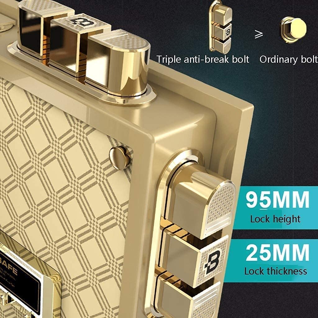 Caja fuerte ignífuga, resistente al agua, caja fuerte digital para dinero, joyas, documentos, seguridad, caja fuerte para el hogar, caja fuerte, caja fuerte digital para dinero, joyas, documentos, seg