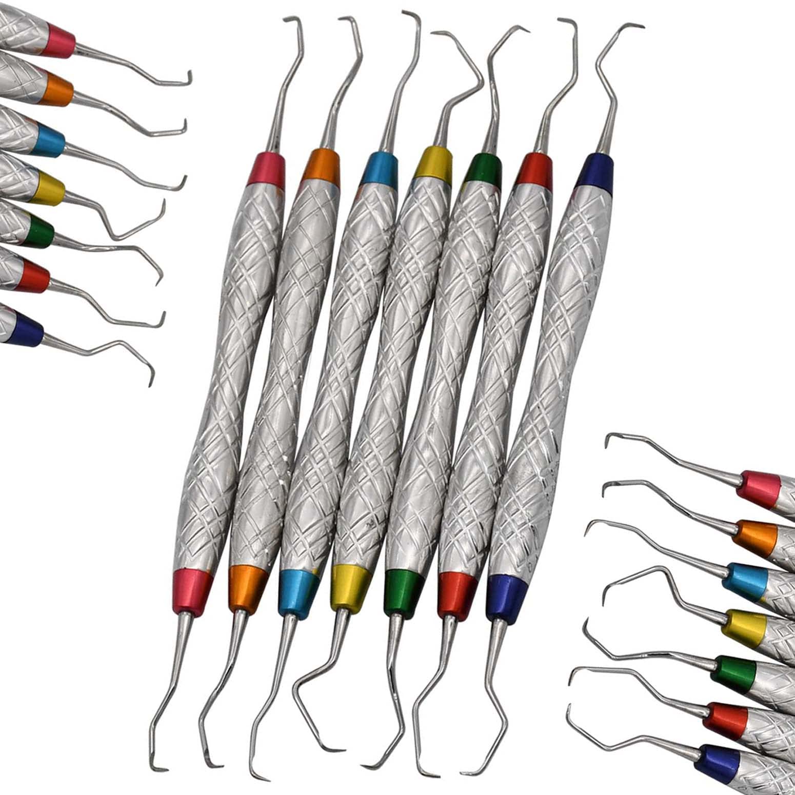 Set Of 7 Chirurgia Strumenti Curette Chirurgiche Periodontal - Foto 2