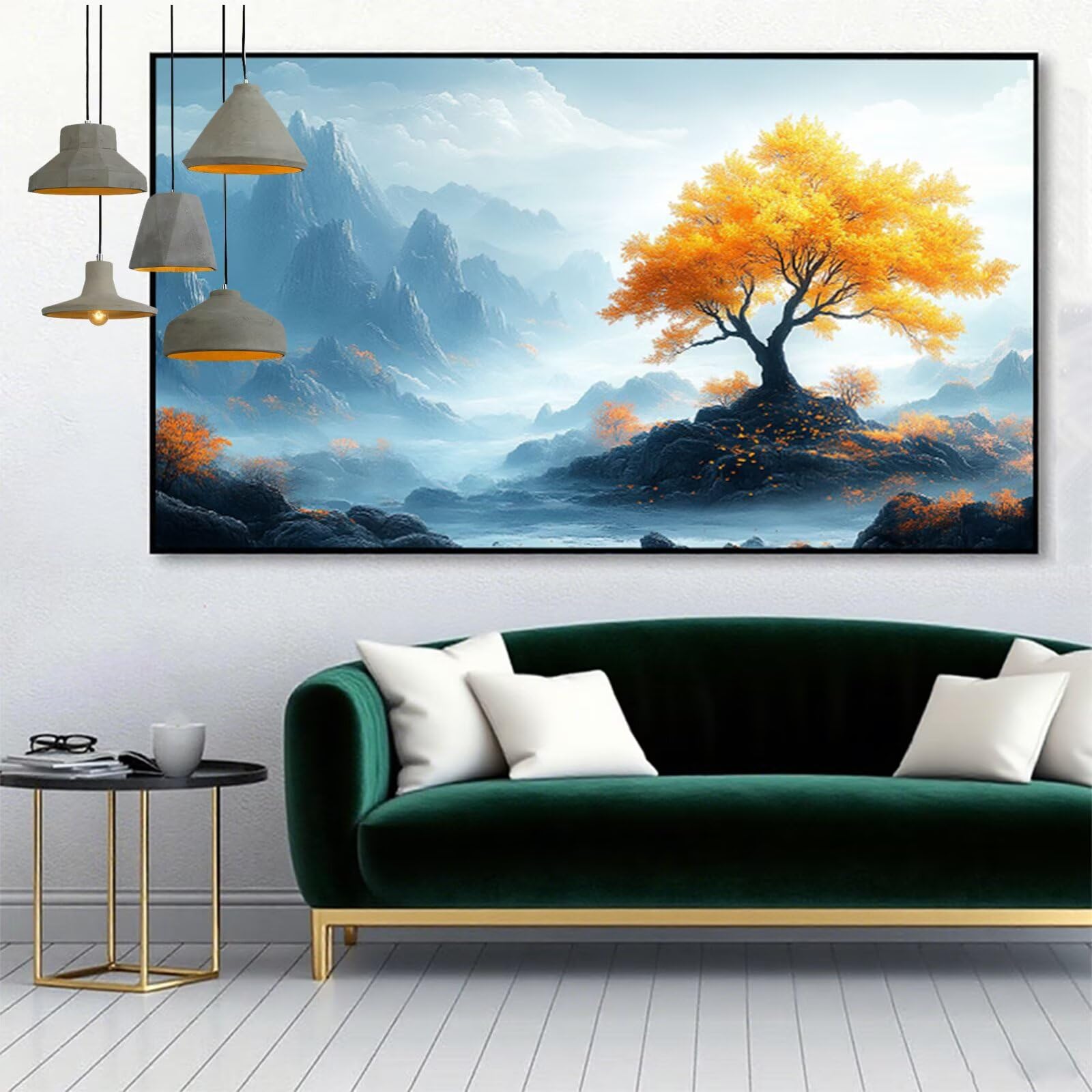 Malarstwo diamentowe XXL, 50 x 100 cm, obraz "zrób to sam", obraz typu "zrób to sam", mozaika 5D, zestaw do majsterkowania, dla dorosłych, okrągły, pełne wiercenie, haft, sztuka rzemiosła, do