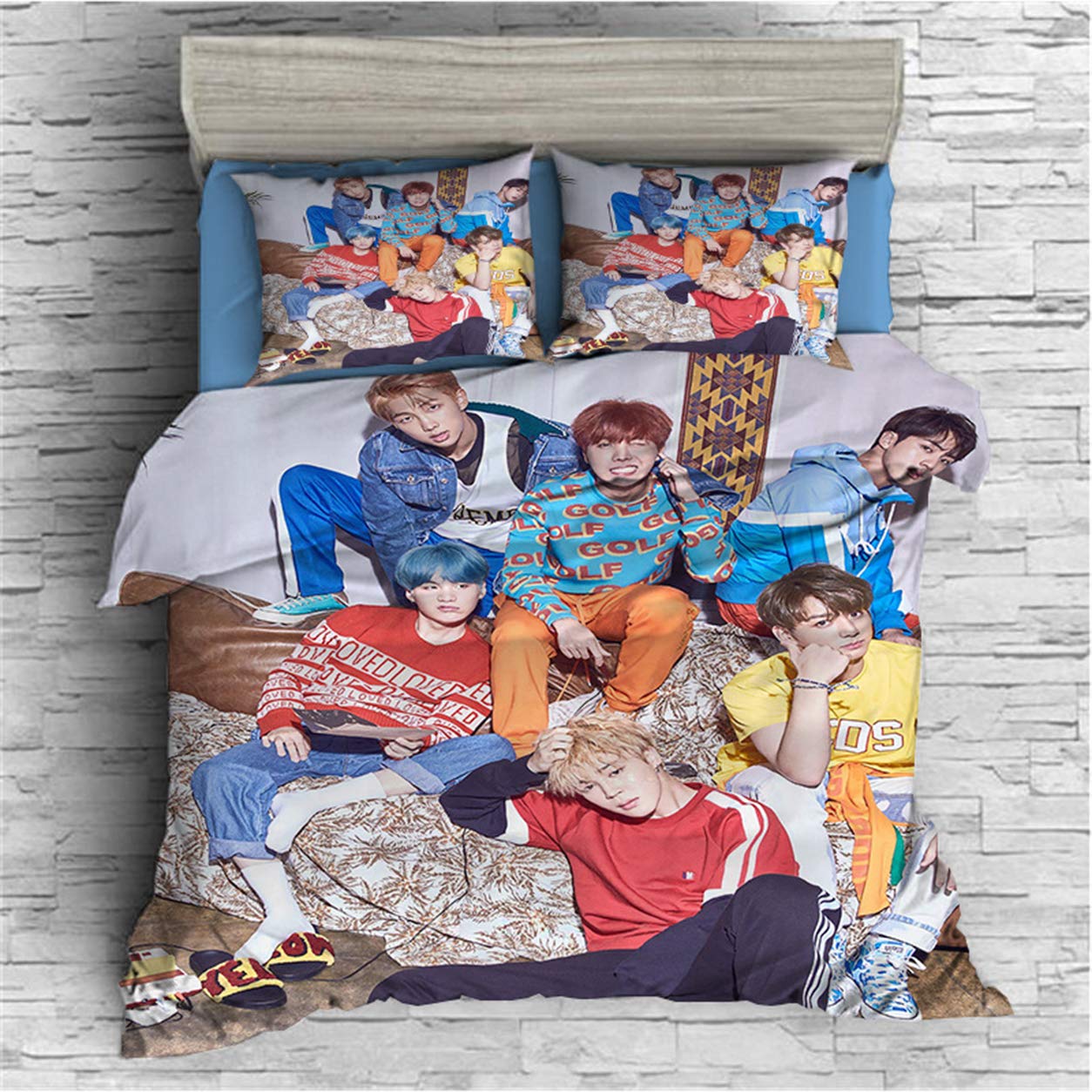 ACEFAST INC Kpop BTS Bedding Set Twin Full Queen King Size Jimin