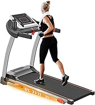 Merax Treadmills for Home,Foldable Treadmill with Incline, 300LBS Capacity Motorized Treadmills for Running Walking Exercise,3.0HP Quiet Treadmill Machine for Home with Heart Rate Sensors & Speaker