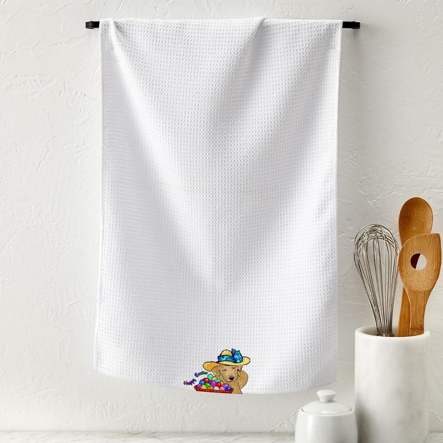 CafePress Yellow Lab Easter Tea Towel