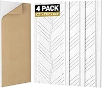 Vista 1 de TONOR 4 PCS Acoustic Panels, 47.2″ x 23.6″ x 0.35″ Leaf Pattern Soundproof Wall Panels, Full Self-Adhesive, Sound Absorbing Panels for Echo