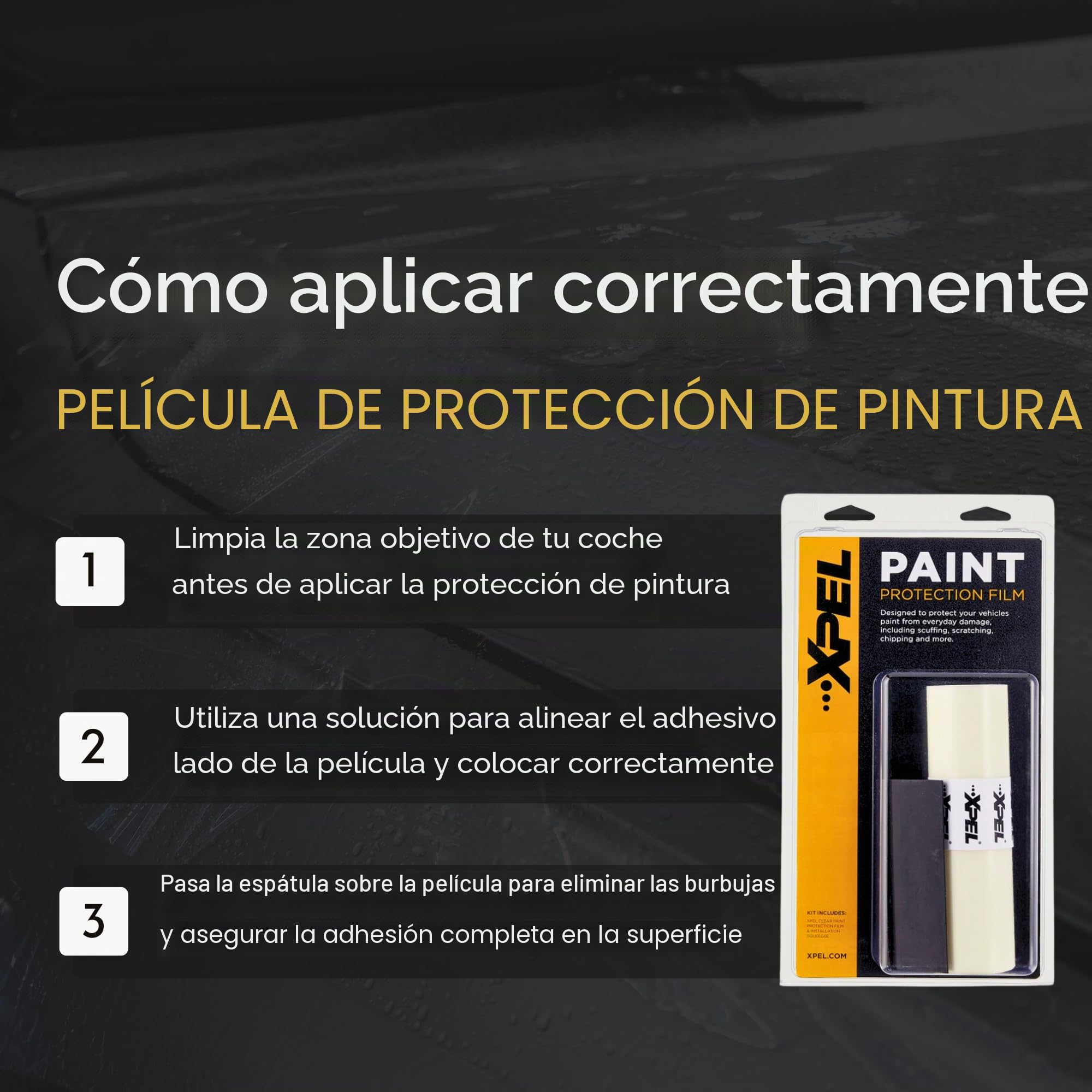 XPEL Rollo de película protectora de pintura transparente