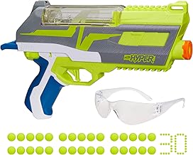 NERF Blaster Hyper Impulse-40, 30 Nerf Hyper Rounds, ressort à ouverture instantanée, vitesse jusqu'à 110 fps