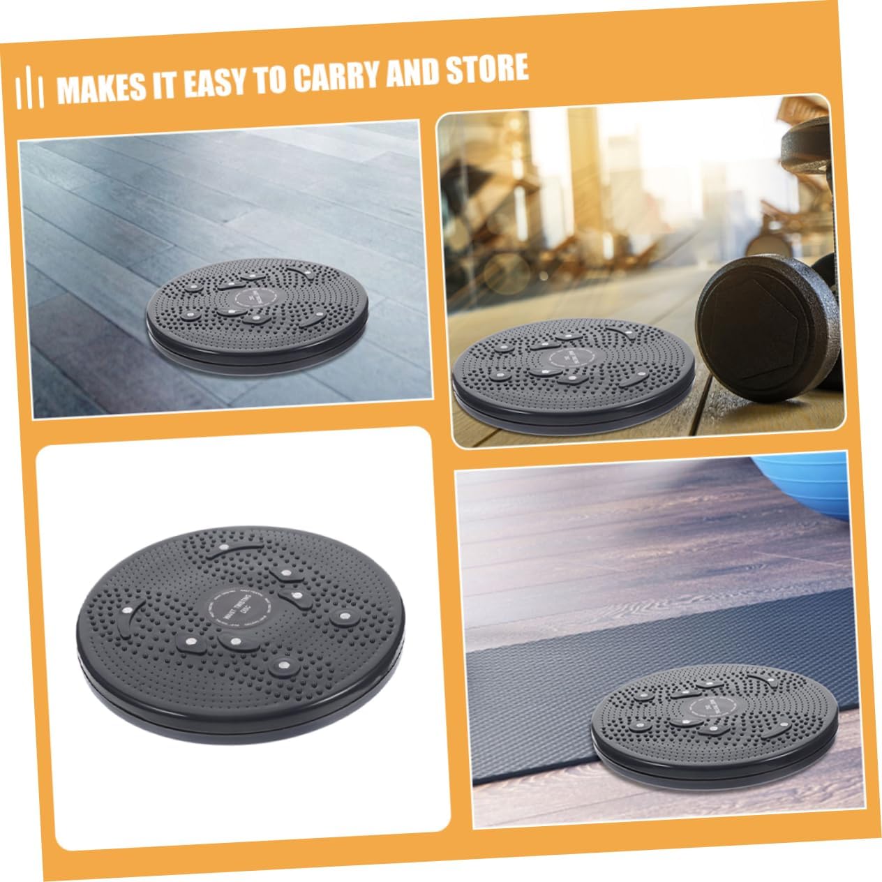 POPETPOP 2pcs Twist Board Ab Workout Equipment Waist Twisting Disc Fitness Tool Portable Waist Machine