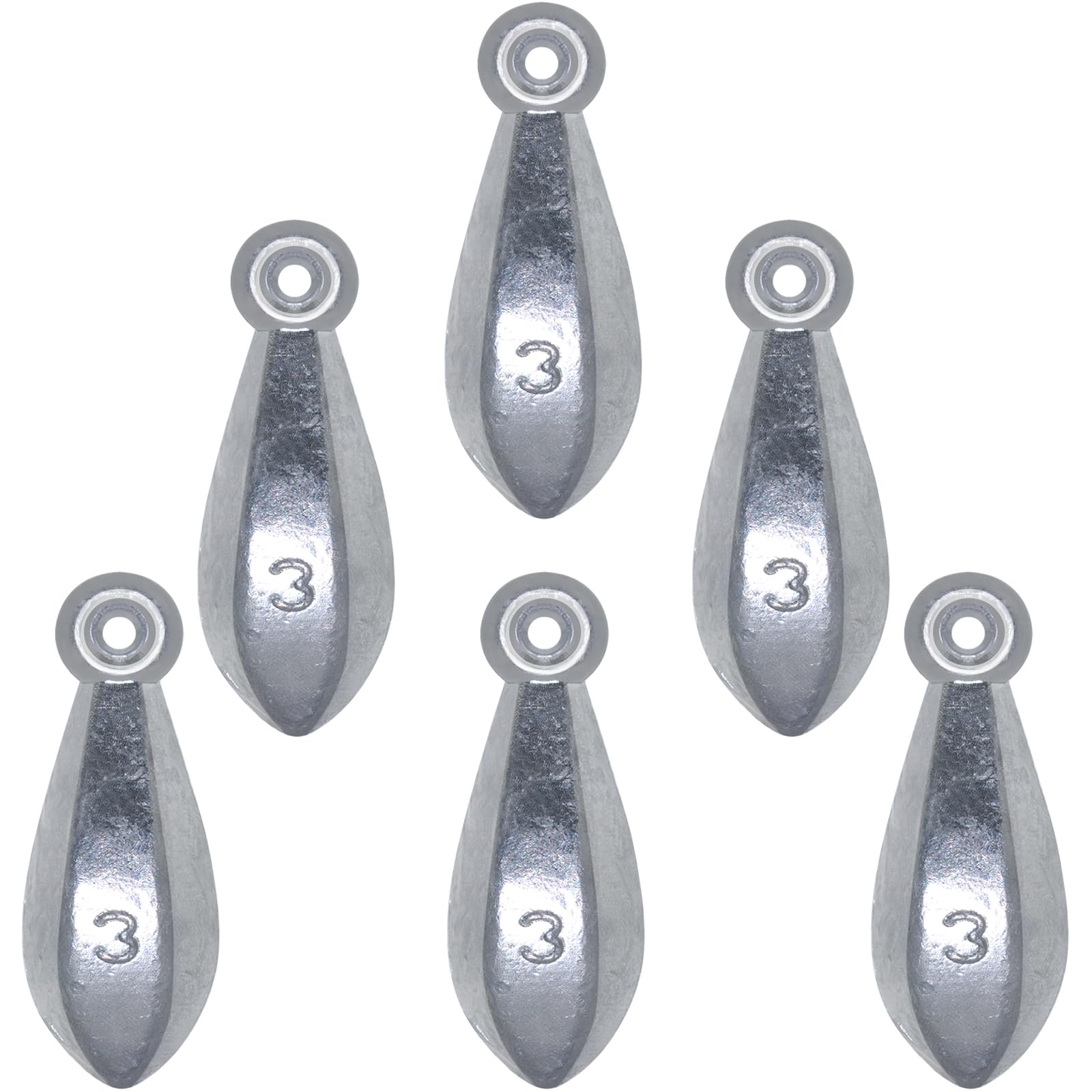 Pesca Pesi Sinkers Bullet Pesi Pesca Piombo Oceano Acqua Salata Surf Attrezzatura da Pesca Assortimento 1 Oz 56,7 Oz 85,0 g 113,4 g 141,7 g