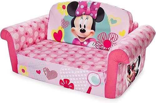 Miniatura 60 de Marshmallow Muebles, Niños 2-en-1 Flip Open Foam Comprimido Sofá, Disney La Sirenita