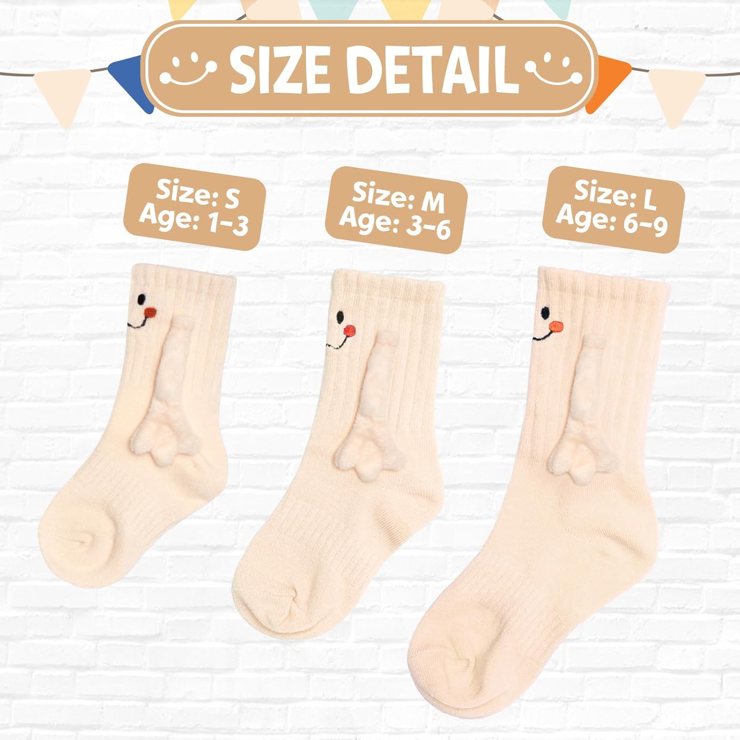 Holding Hands Socks, Crazy Silly Novelty Funny Wacky Mid-Tube Smile Unisex Socks - Image 4