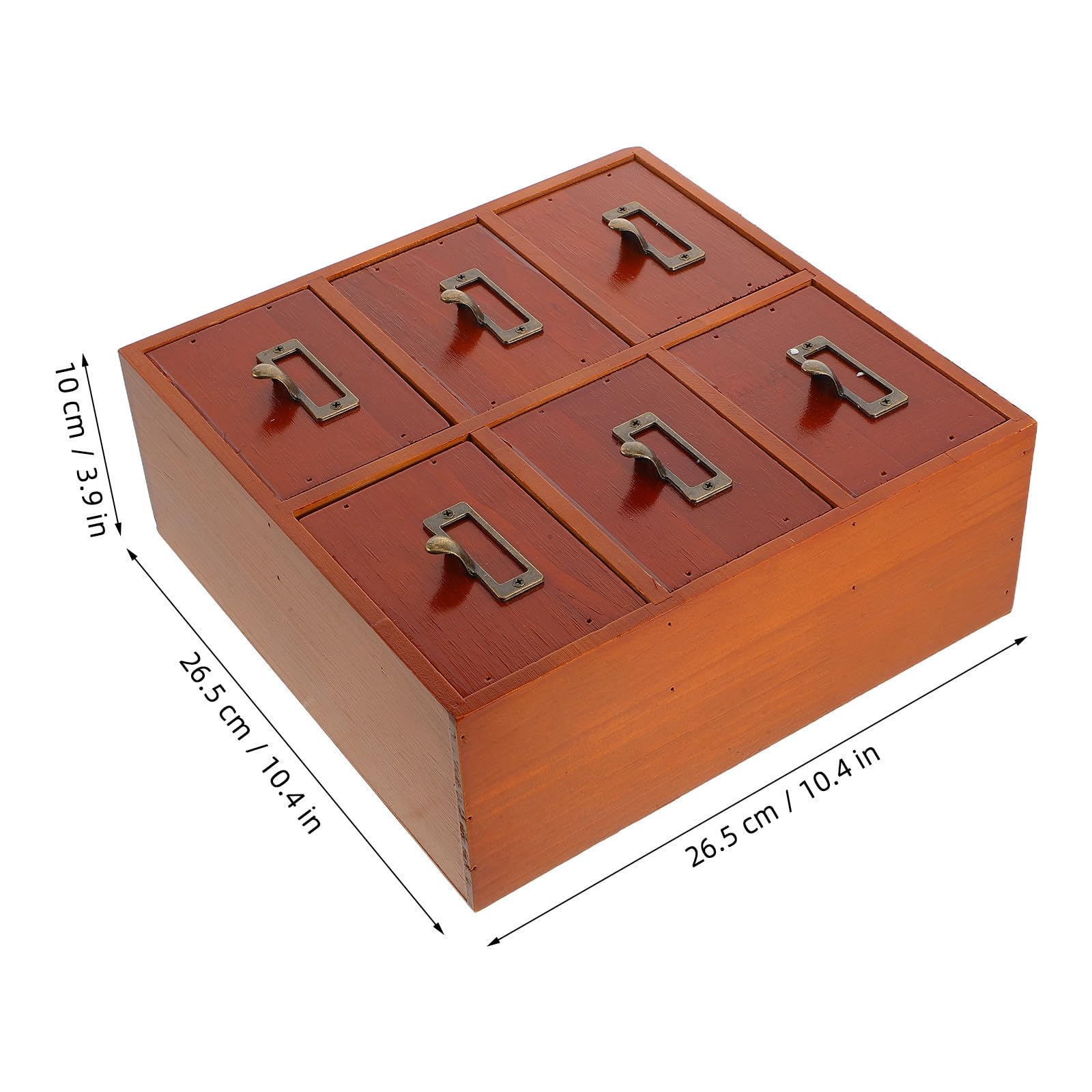 Caja Organizadora de Sobremesa Apilable, de Madera 3 Niveles