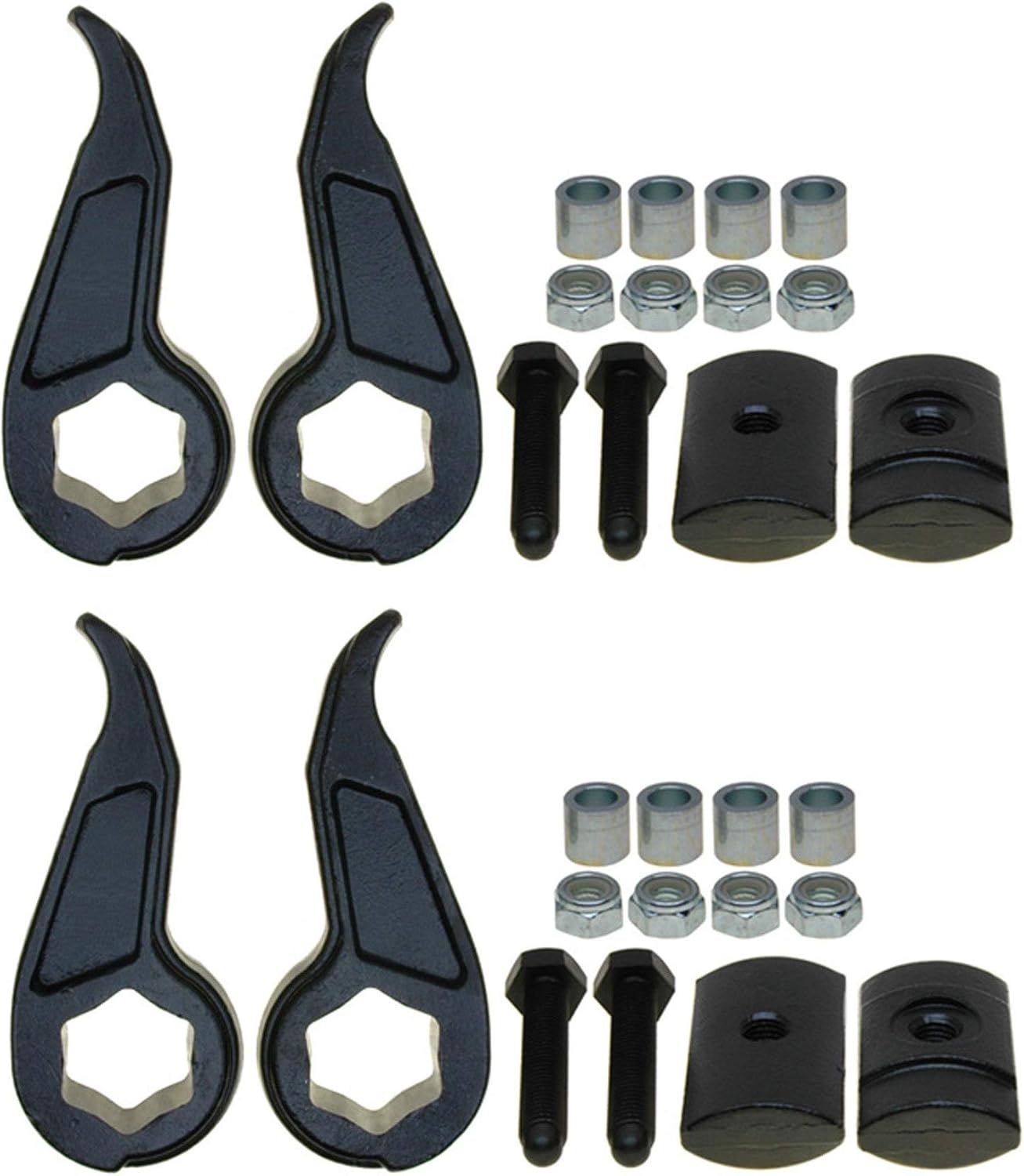 Pair Set of 2 Front Adjustable Torsion Bar Keys 2.25" For Chevrolet GMC