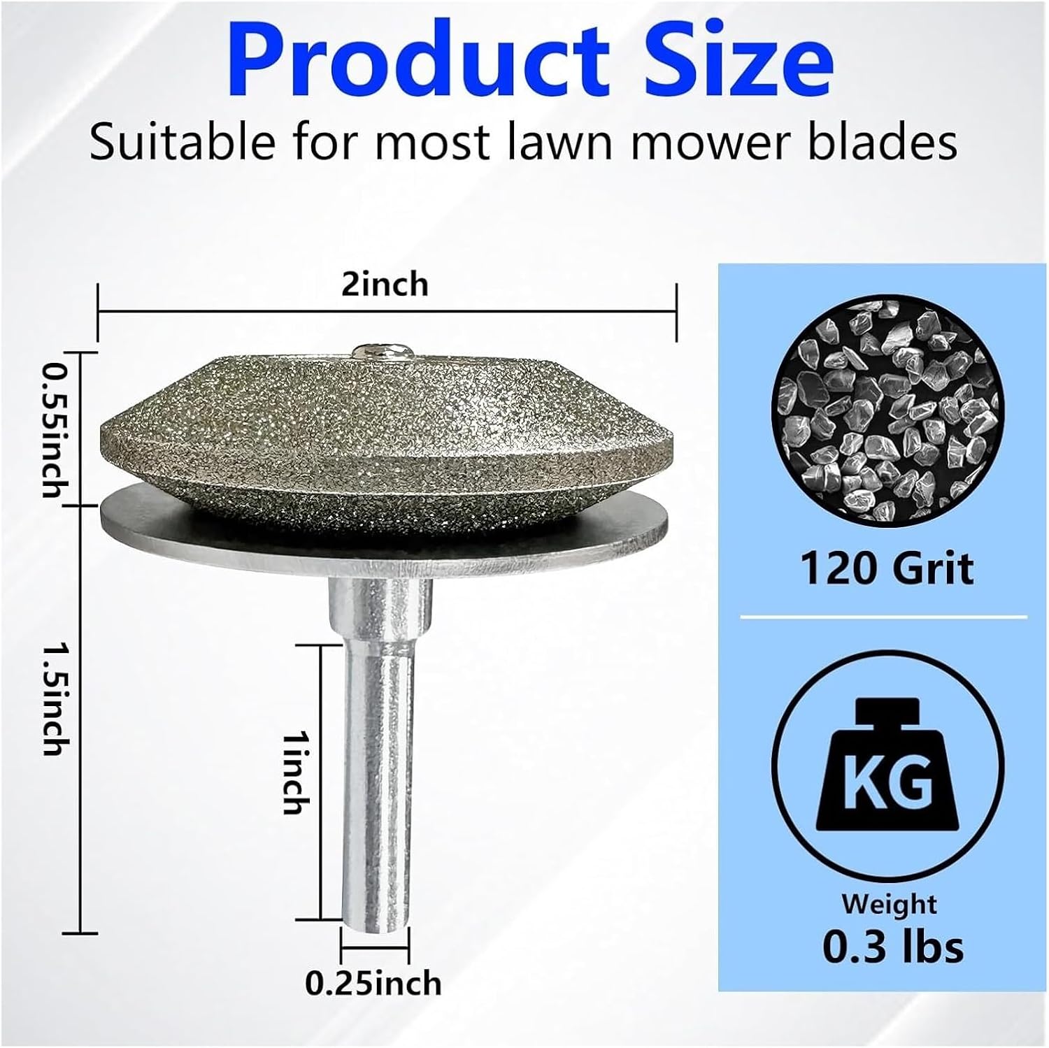 Lawn Mower Sharpener Blade Garden Tool Electric Hand Drill Metal Sharpener Lawn Mower Accessories Parts Metalworking