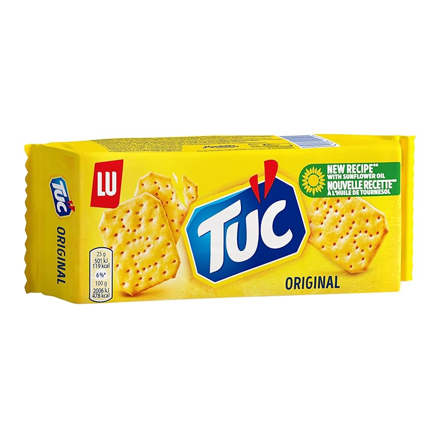 Immagine del prodotto Tuc Original, Snack Friabili dal Gusto Dolce e Salato con Cottura al Forno e Grano 100% Italiano, 100g