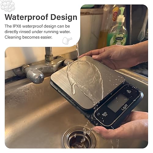 Miniatura 6 de Lauff Báscula digital de alimentos, báscula de pesa, báscula de cocina, básculas de alimentos en gramos y onzas con escala de cocina precisa de 0.01