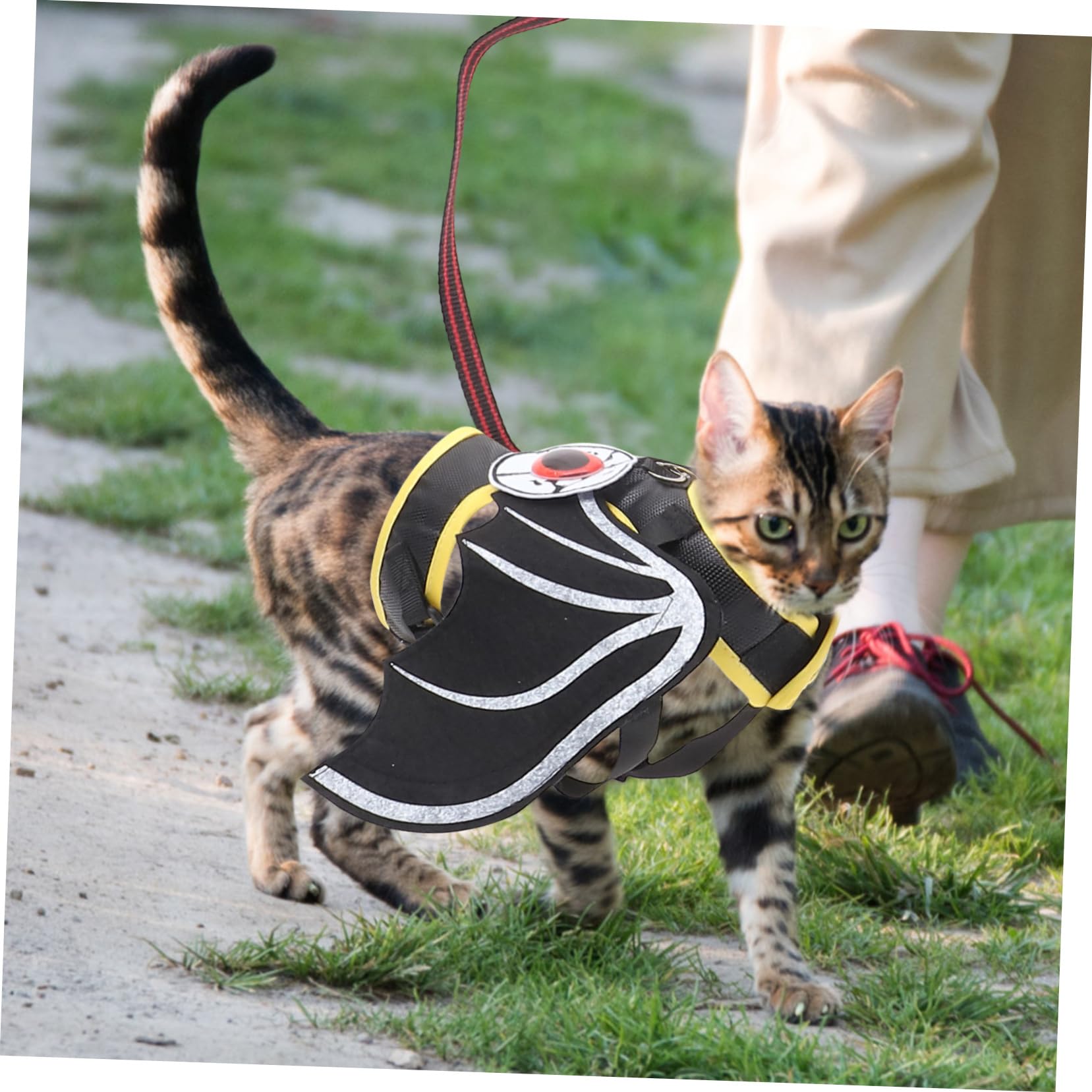 VGEBY Gilet Pour Chat Avec Laisse Ajustable Harnais De Chat Type Gilet