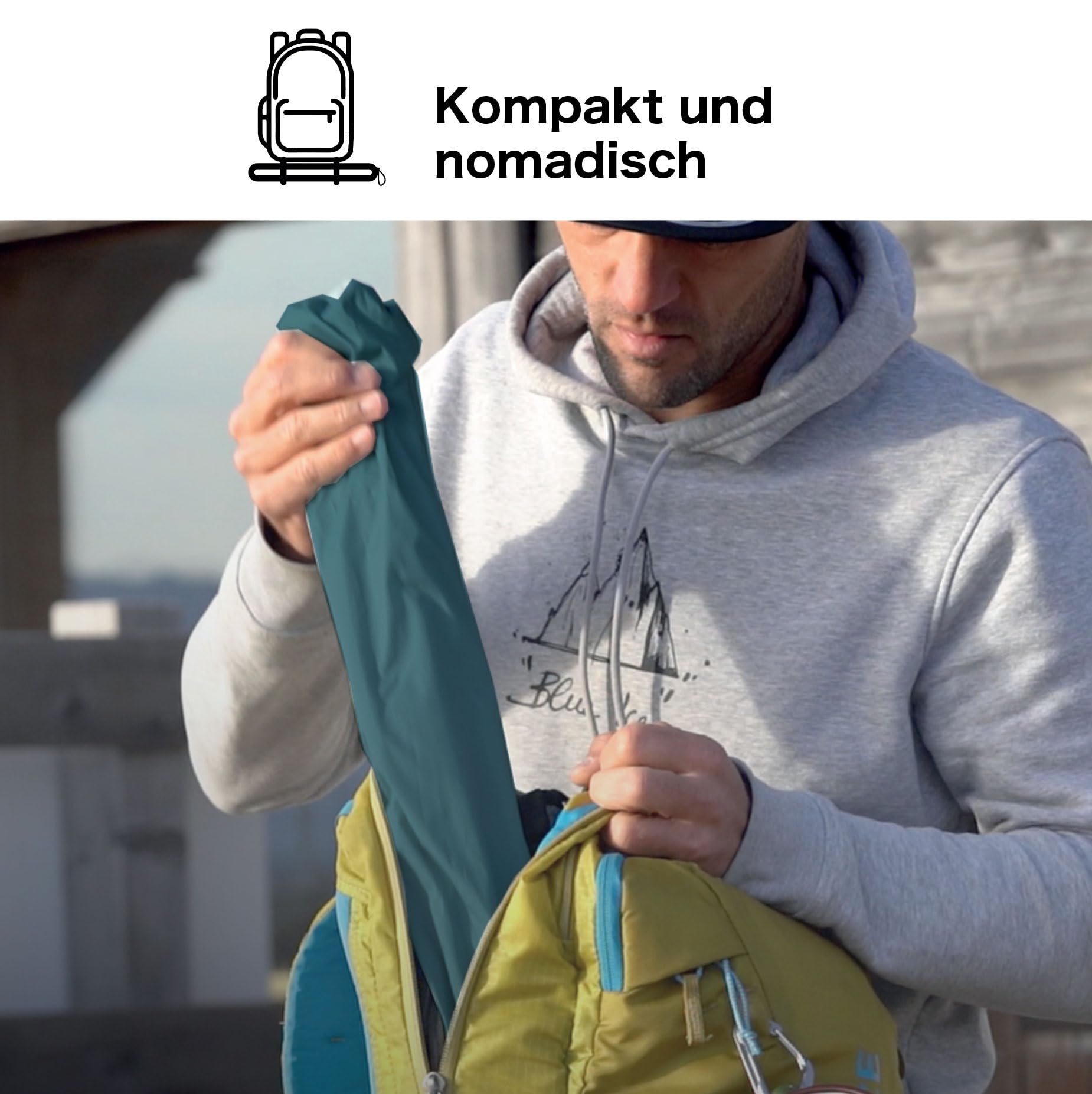 Laptop Sonnenschutz für draußen | Blendfrei – Bessere Lesbarkeit im Sonnenlicht | Für 13–17 Zoll, Faltbar & Tragbar, Ideal fürs Homeoffice