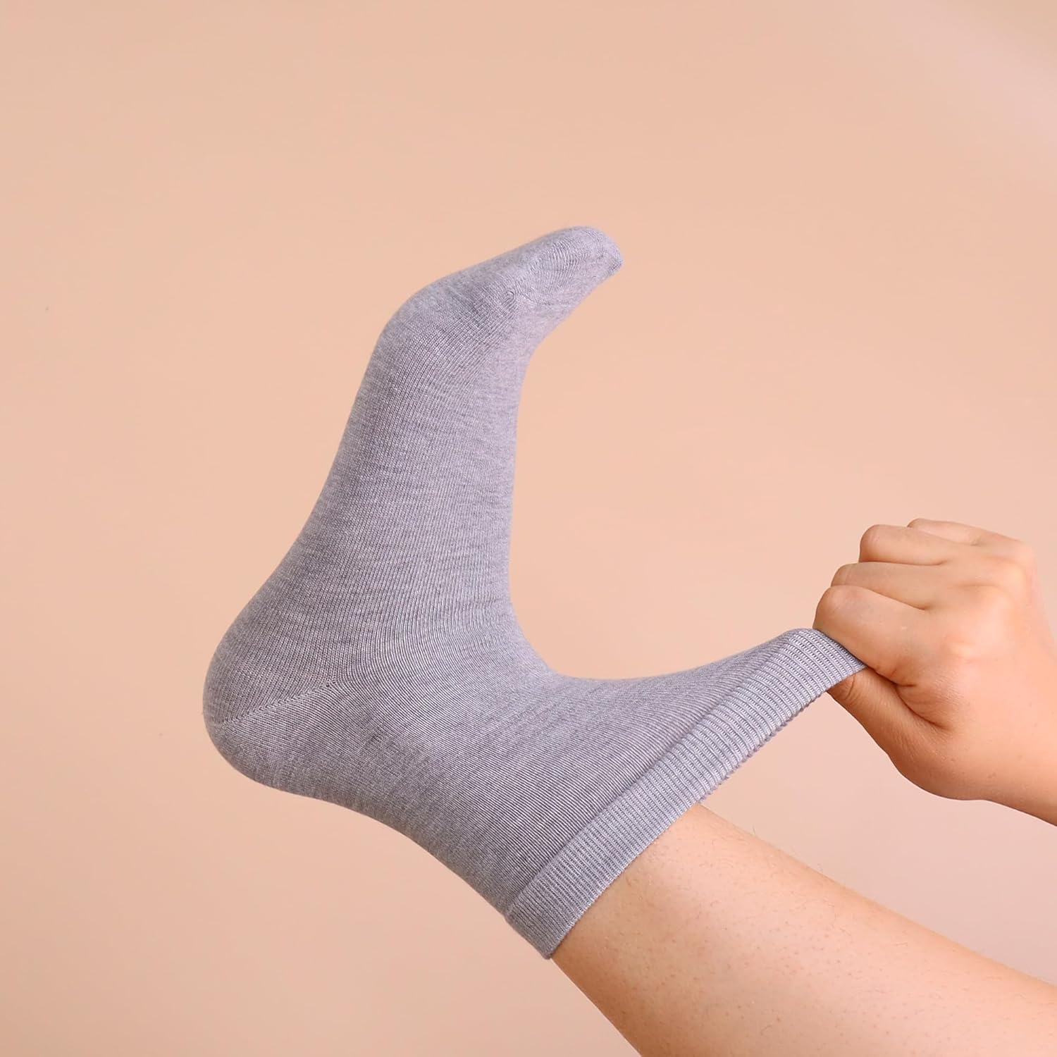 Womens Viscose Bamboo Crew Socks Thin Casual Ultra Soft Colorful Above Ankle Socks Breathable Comfortable 3/6 Pairs - Image 2