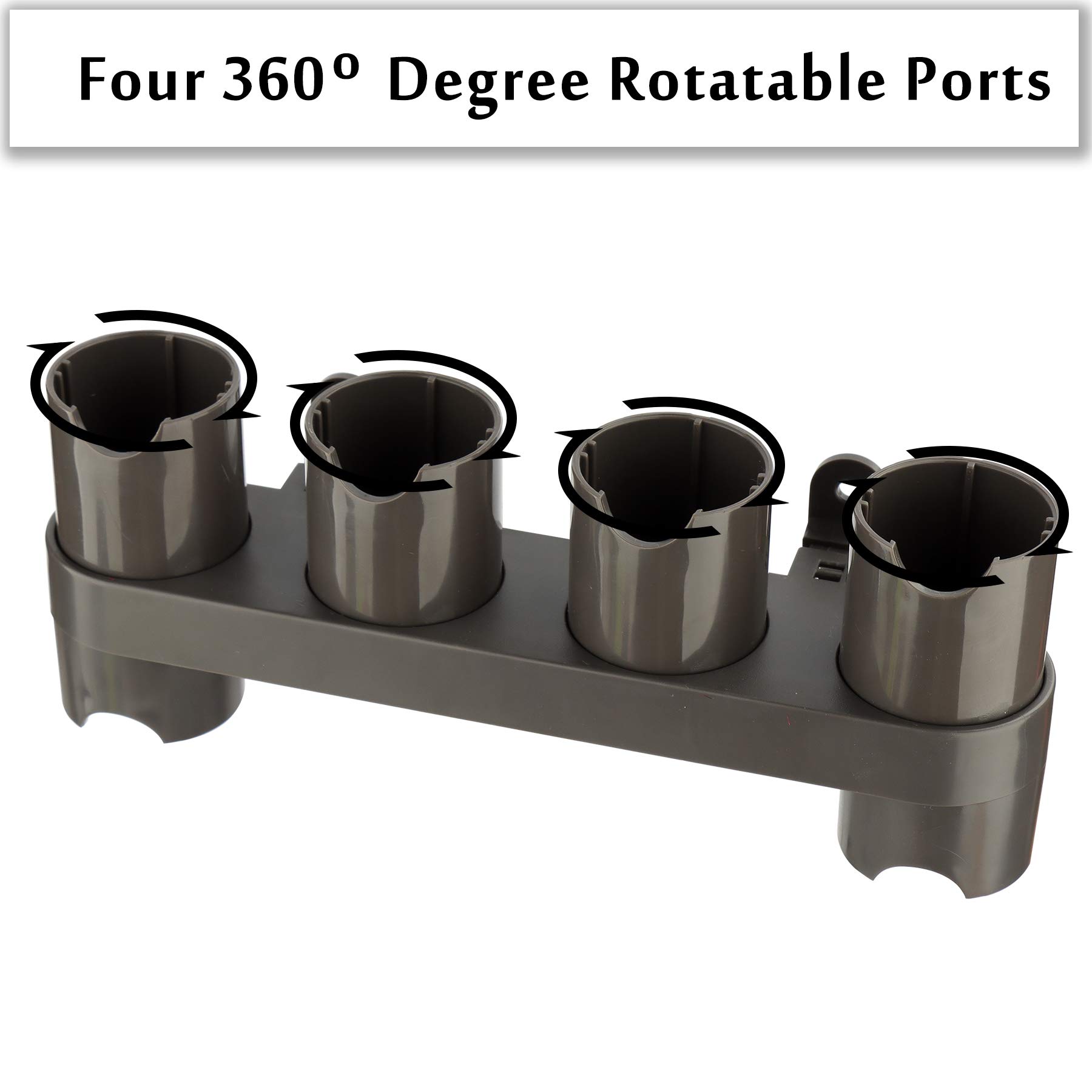 HUACITY Attachments Holder for Dyson,Accessory Organizer Tool Holder for Dyson V15 V12 V11 V10 V8 V7 Vacuum Cleaner,Compatible with All Parts Including Motorized Brush Head,Organizes Accessories Only