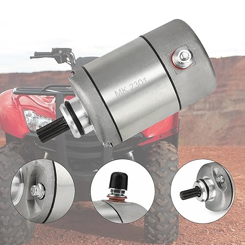 Miniatura 4 de Motor de arranque 31200-HN5-A81 compatible con Honda Rancher 350 Four Trax Rancher TRX 350 TRX350FE TRX350FM TRX350TE TRX350TM 31200-HN5-671