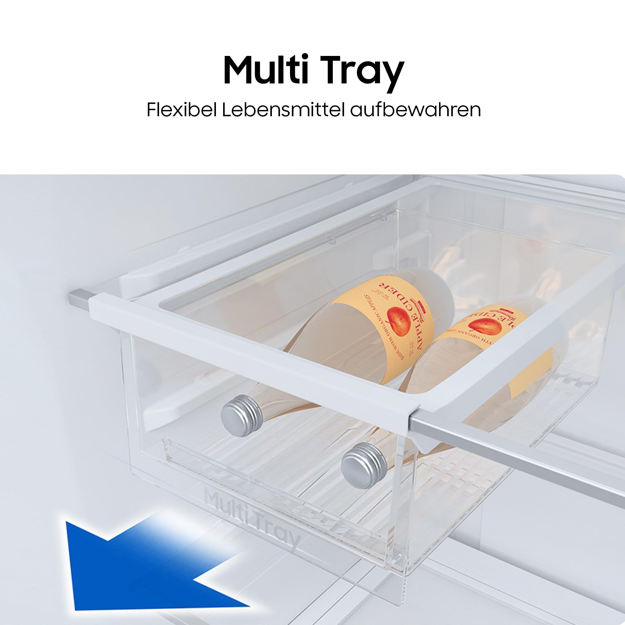 Samsung BRB38G705DWWEF Einbau-Kühl-Gefrierkombination, Kühlschrank mit Gefrierfach, 194 cm, 389 l, No Frost+, AI Energy Mode, Optimal Fresh+, Weiß