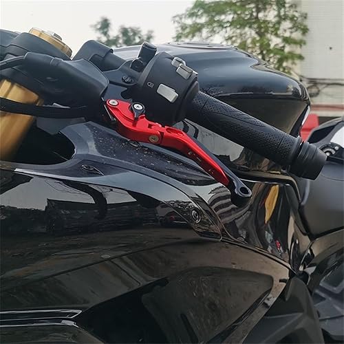 Miniatura 5 de Palancas de freno de embrague extensibles ajustables CNC para motocicleta Suzuki para GIXXER 250 SF 250SF 150 125 2020 2023 (color  rojo titanio)