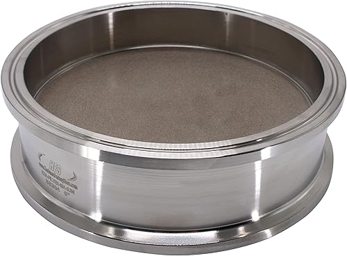 Miniatura 8 de HFS (R) Placa de filtro de tres abrazaderas de acero inoxidable 304 de 8 pulgadas con filtro de 1 micrón