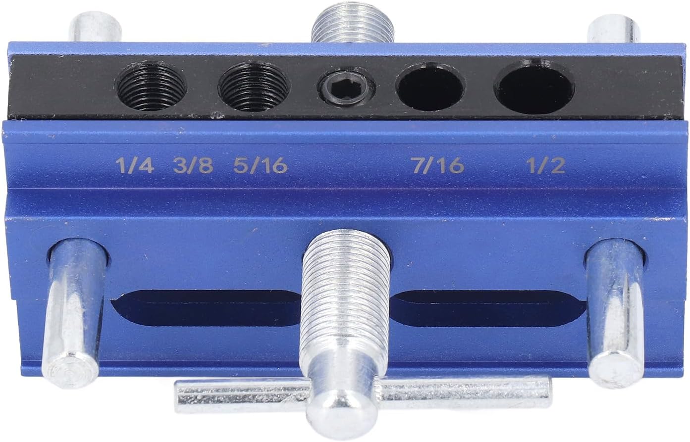 Self Centering Pin Jig, Woodworking Doweling Jig Kit Self Centering Pin for Straight Holes Blue, Tools