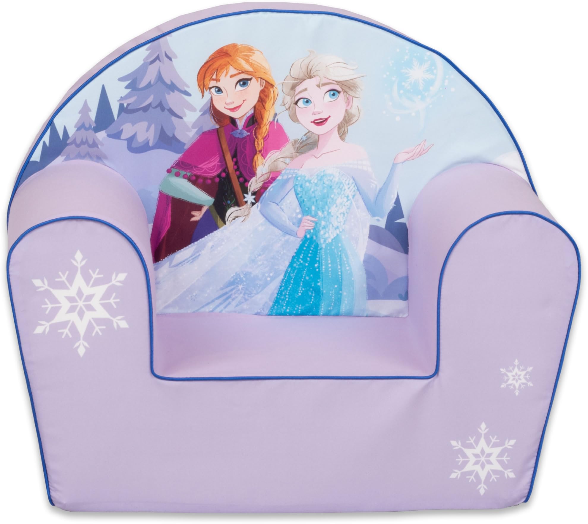 Disney Home La Reine des Neiges – Anna & Elsa, Petit Fauteuil Déhoussable et Lavable, Confort Douillet pour Chambre d’Enfant