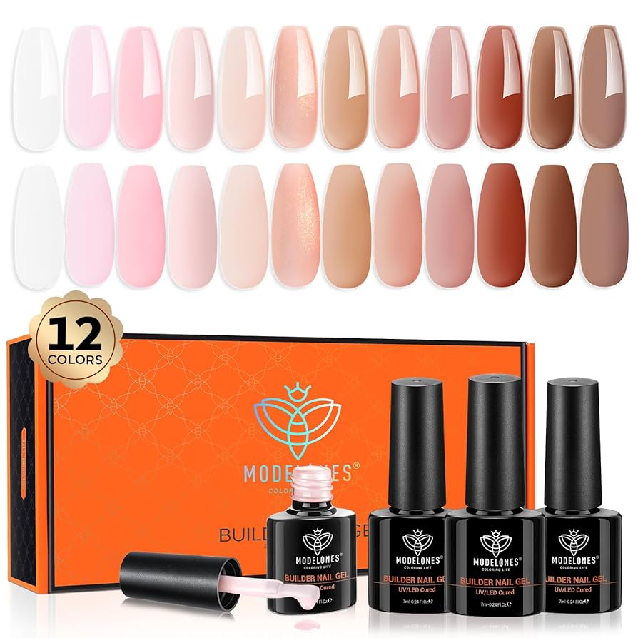 Amazon | Modelones ジェルネイル カラー 12色*7ml 色セット