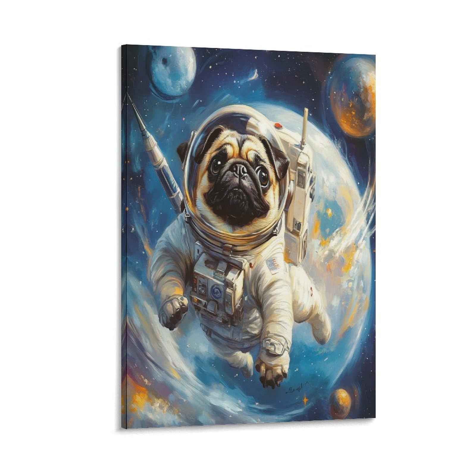 Peintures sur toile impression affiche carlin design moderne