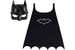 Kids Batman Mask and Cape Set: Superhero Costume Accessories for Heroic Adventures