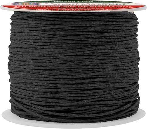 Cuerda Mandala Crafts 0.03 pulgadas 109 yardas para hacer joyería, artesanía, macramé, cuerda de algodón encerado