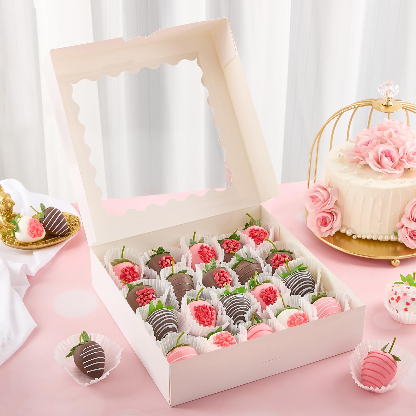Bakery Boxes with Window - Auto-Popup Treat Boxes -5