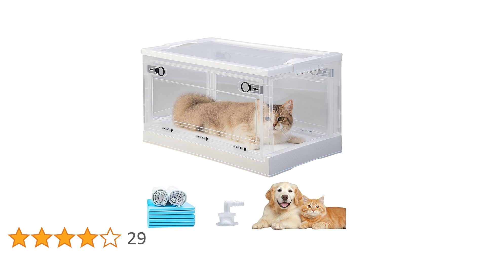 Amazon | kilogorge ペット酸素室 56L 折りたたみ式 酸素室用