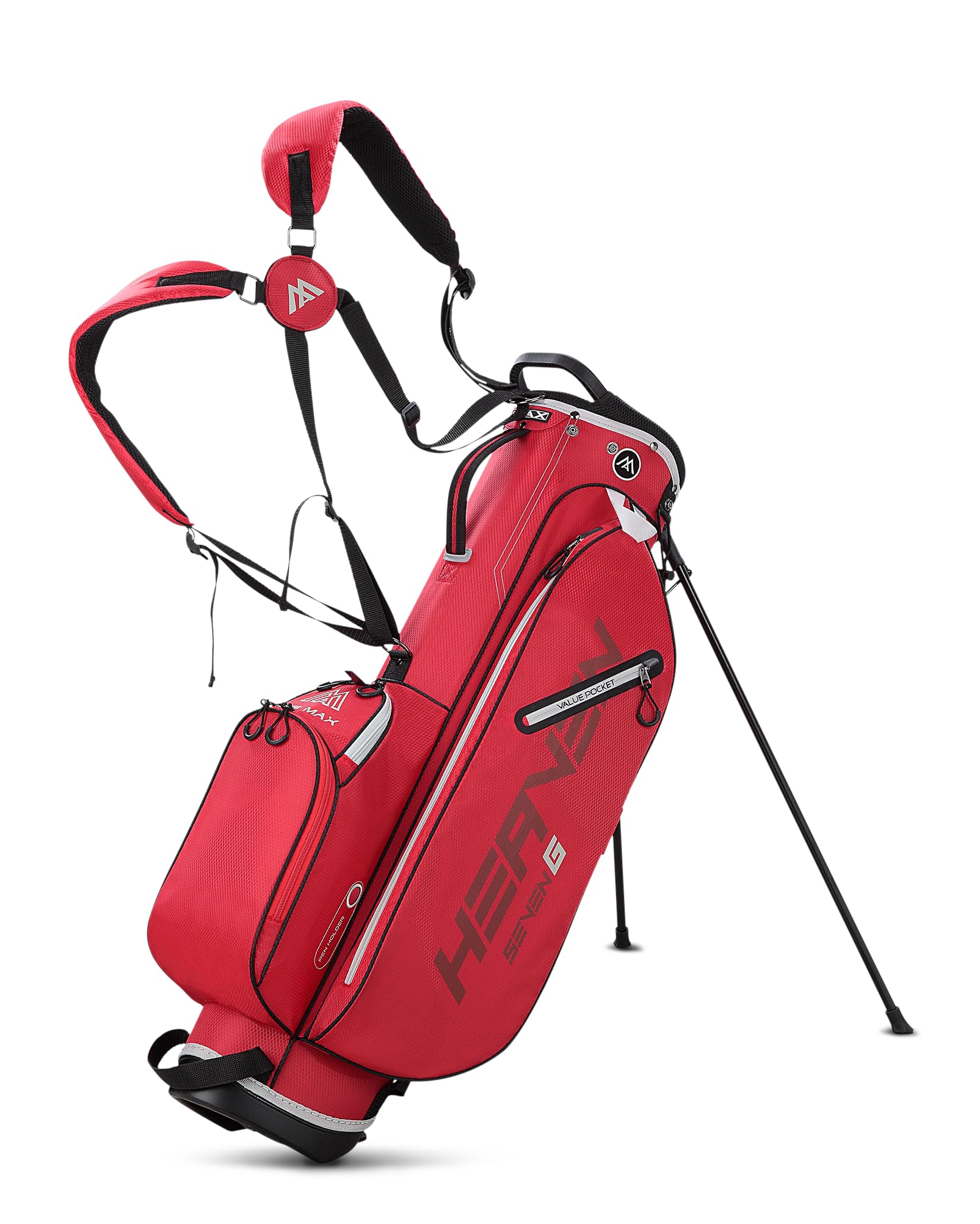 Big Max Heaven 7 G Stand Bag Sunday Golf Bag (Red)
