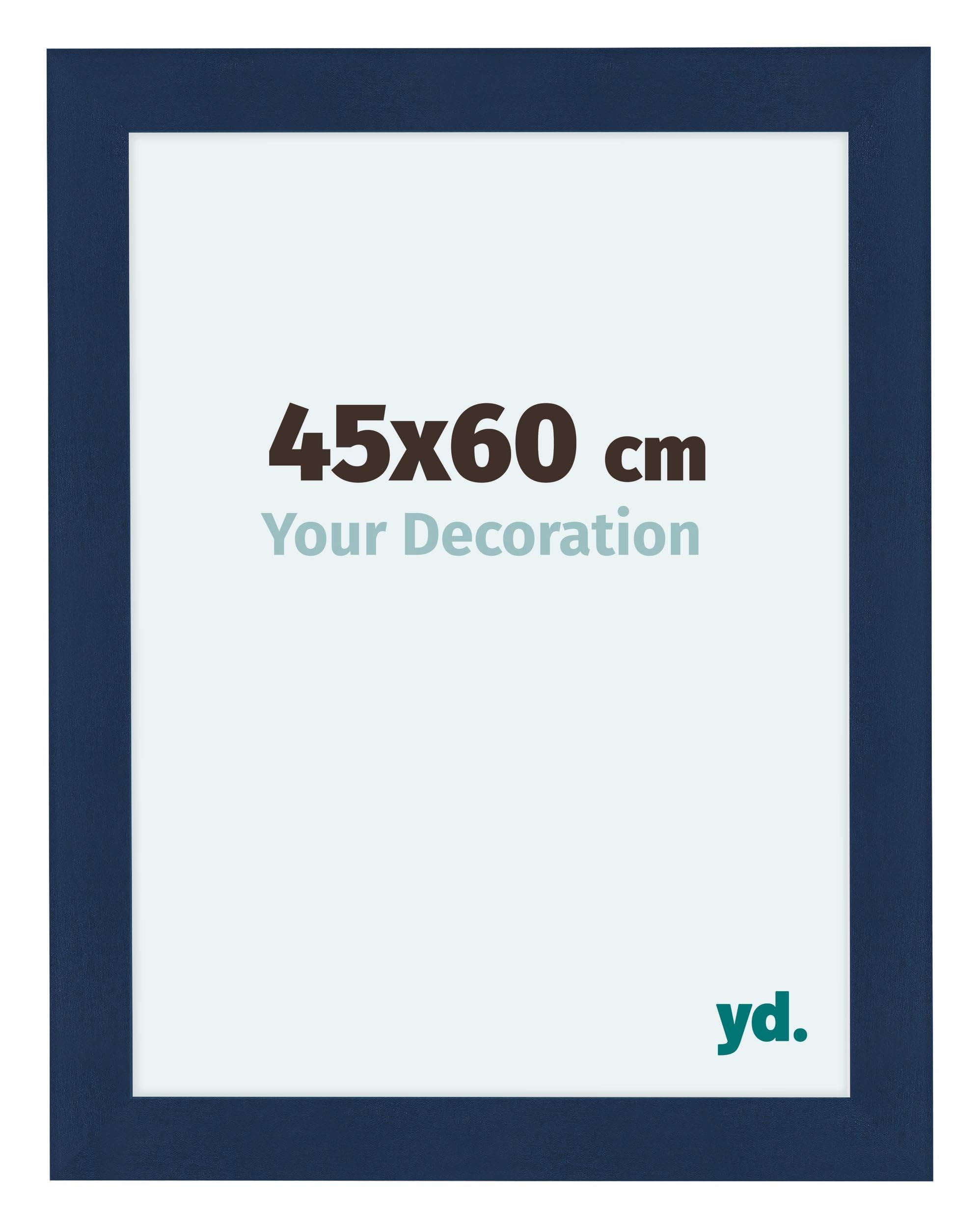 Your Decoration - Picture Frame 45x60 cm - Dark Blue Swept - Decorative Wall Frame in MDF with Antireflection - Frame 45x60 - Como