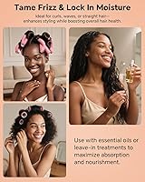 Vista 6 de Accesorio de Gorro para Secador de Cabello – Gorro de Secadora con Capucha XL de 28.5" para Secado Más Rápido y Acondicionamiento Profundo, Espacio