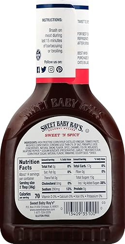 Vista 6 de Sweet Baby Ray's Salsa de inmersión, salsa secreta, 14 onzas (paquete de 3)