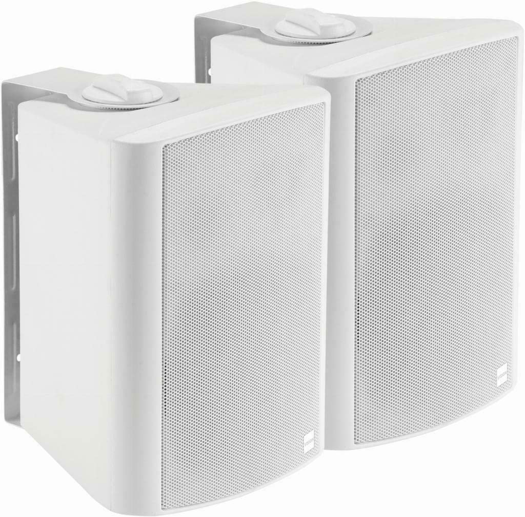 Vision SP-900P altoparlante 2-vie Bianco Cablato 30 W (Powered Wall Speakers - integrated amplifier - 2 x 15w [RMS] - 2-way - 1 x minijack input / 1 x 2-phono input [summed] - internal power supply -